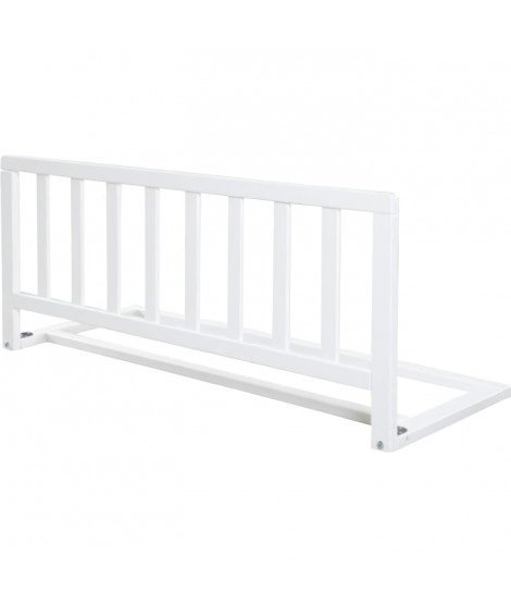 ROBA Barriere de Lit en Bois 90 cm - Protection Anti-Chute Sûre pour Bébés et Enfants - 18 mois a 5 Ans - Montage Facile - Blanc