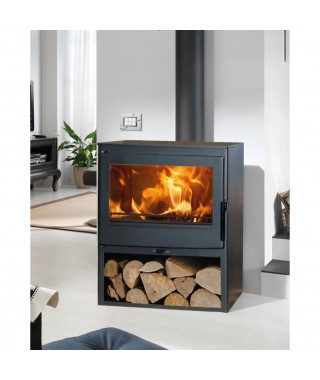 Poele a bois - PANADERO - Garonne Ecodesign - 7,1 kw - Bûches 50 cm