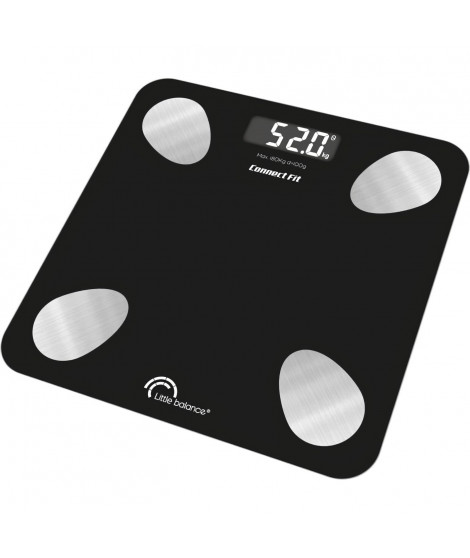 Pese-personne - LITTLE BALANCE - 8685 - Kit duo connect fit - Piles - Impédancemetre + corde a sauté connecté - 190 kg/100 g …