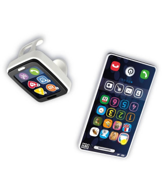Téléphone et Montre - KD - Mon Téléphone et sa Montre Fitness - Imitation réaliste pour les tout-petits