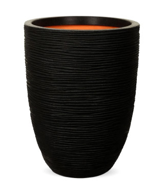 Vase élégant bas - CAPI EUROPE - RIB NL - 34 x 46 cm - Noir
