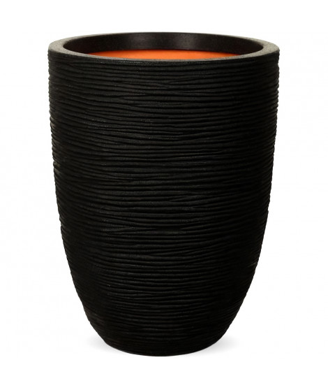 Vase élégant bas - CAPI EUROPE - RIB NL - 34 x 46 cm - Noir