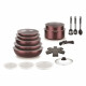 Batterie de cuisine - Tous feux dont induction - ARTHUR MARTIN - AM2503 - Aluminium - 18 pieces - Poignée amovible