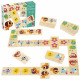 Jeu éducatif - GOULA - Macro Domino - Animaux et objets du quotidien avec grandes pieces en bois