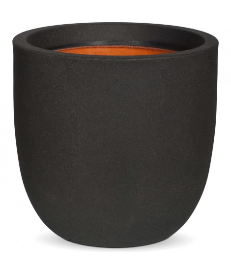 Pot de fleur boule - CAPI EUROPE - SMOOTH NL - 35 x 34 cm - Noir