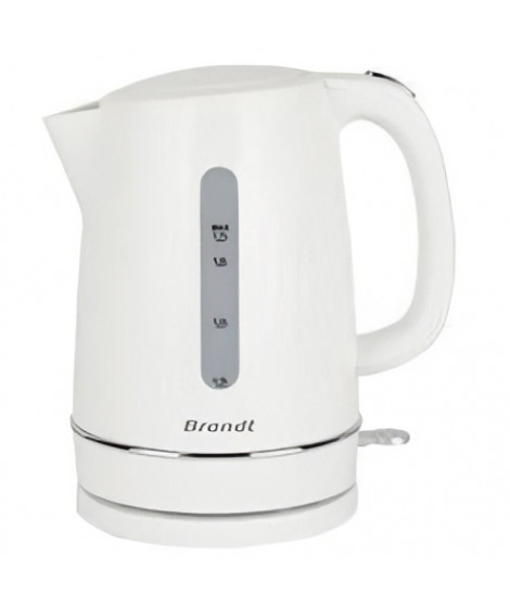 Bouilloire - BRANDT - BO1702W - 1,7 L - Socle 360° - Blanc