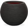 Capi Pot a fleurs Nature Rib rond 40 x 32 cm noir KBLR270 424217