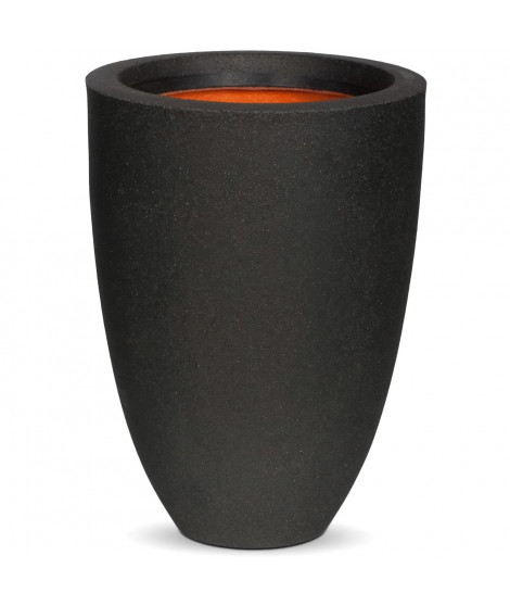 Capi Pot a fleurs Urban Smooth élégant bas 26x36 cm noir KBL781 424336