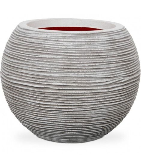 Capi Pot a fleurs Nature Rib rond 40 x 32 cm ivoire KOFI270 424219