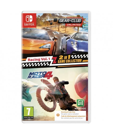 Racing Vol. 1 : 2 en 1 Game Collection - Gear Club Unlimited + Moto Racer 4 - Jeu Nintendo Switch - Code in a Box