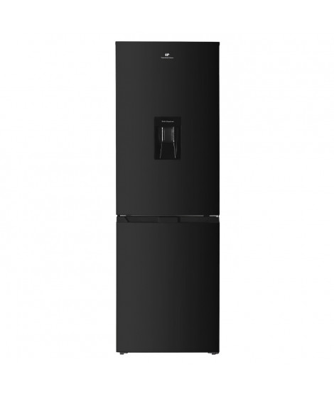 Réfrigérateur congélateur bas - CONTINENTAL EDISON - 325L - Total No Frost - distributeur d'eau- Noir - Classe D