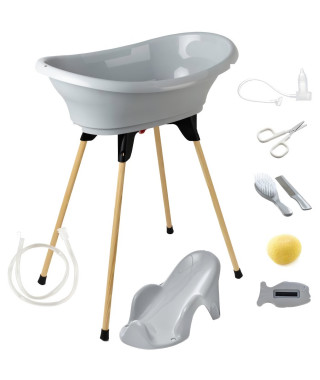 Pack bain - THERMOBABY - VASCO 9 en 1 - Gris Charme