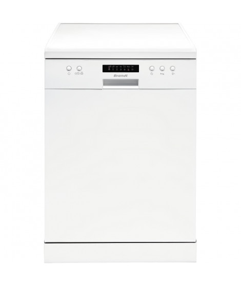 Lave-vaisselle pose libre BRANDT LVC328W - 12 couverts - L60cm - 48dB - Blanc