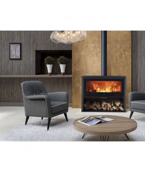 Poele a bois - PANADERO - Chopin 3V Ecodesign - 8,2 kw - Bûches 80 cm