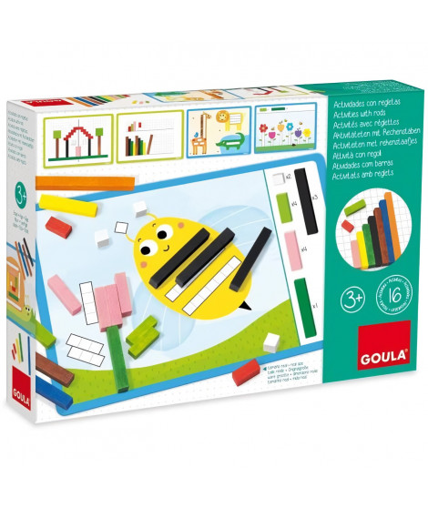 Jeu éducatif - GOULA - Activités avec réglettes - Apprentissage des nombres et logique mathématique