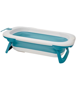 Baignoire pliable - THERMOBABY - BALNÉA - Compact - Bouchon de vidange - Jusqu'a 18 mois - Bleu