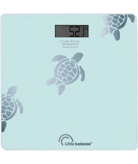 Pese-personne Little Balance Tortues Aqua USB-R BLEU