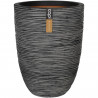 Capi Pot a fleurs Nature Rib 36 x 47 cm anthracite KOFZ782 424229