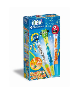 Clementoni - Créer tes stylos - Mini atelier des Stylos - Theme Monstres - 3 a créer - Des 6ans