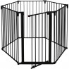 Barriere pare-feu de cheminée ou poele a bois 6 pans - 360 cm - Noir - NORDLINGER PRO