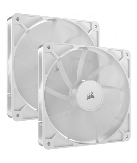 Pack de 2 ventilateurs PWM 140mm - CORSAIR - RS140 - Blanc