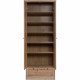 Armoire - Timber 40A - Décor chene artisan - 2 portes a cadre, 1 tiroir - 80 x 39 x 200 cm
