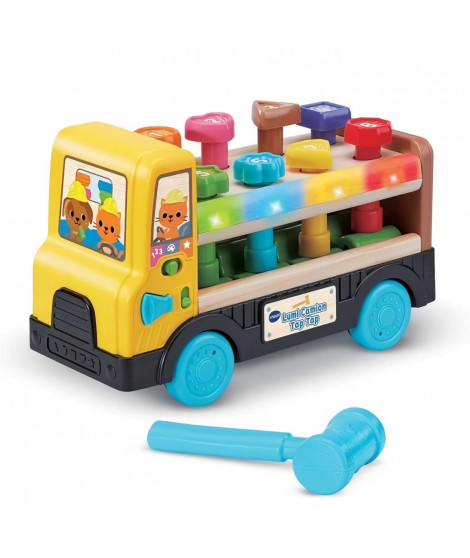 VTECH LUMI CAMION TAP TAP (JOUET AVEC PARTIE BOIS CERTIFIE FSC)