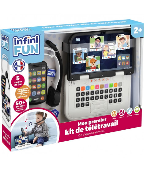 Kit Télétravail - KD - Mon Premier Kit de Télétravail - Effets lumineux et sons réalistes des 18 mois