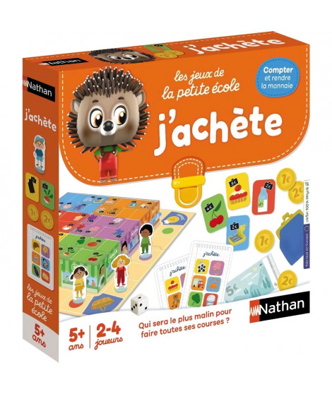 Jeu de société - NATHAN - J'achete - Jeu de courses avec 6 boutiques, 15 a dépenser