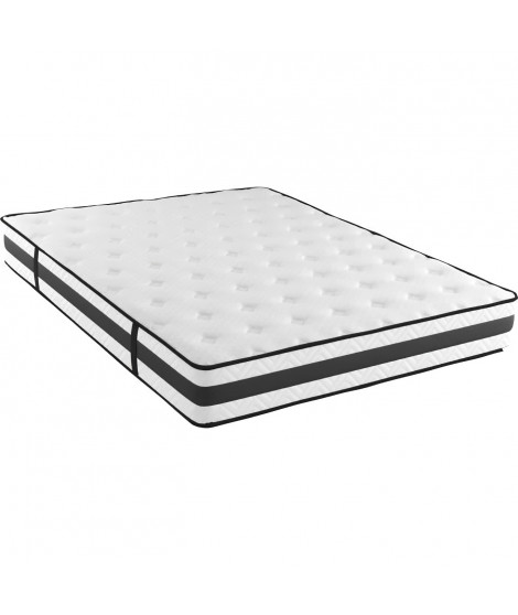 POCKET - Matelas - 160 x 200 cm - Epaisseur 24 cm - Ressorts ensachés réversible