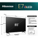 TV QLED - HISENSE - 85E7NQ - 85 (215 cm) - 4K UHD - Dolby Vision - Smart TV - 3xHDMI - WiFi