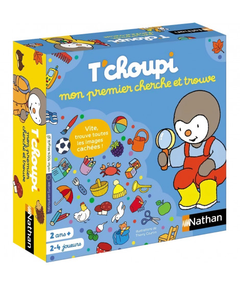 Jeu de société - NATHAN - T'choupi mon premier cherche et trouve - Jeu de recherche pour petits
