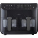 Friteuse a Air Chaud - MEDION - P20 XXL Twin - 2600 W - 2 paniers - 9 programmes - Noir