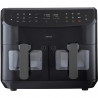 Friteuse a Air Chaud - MEDION - P20 XXL Twin - 2600 W - 2 paniers - 9 programmes - Noir