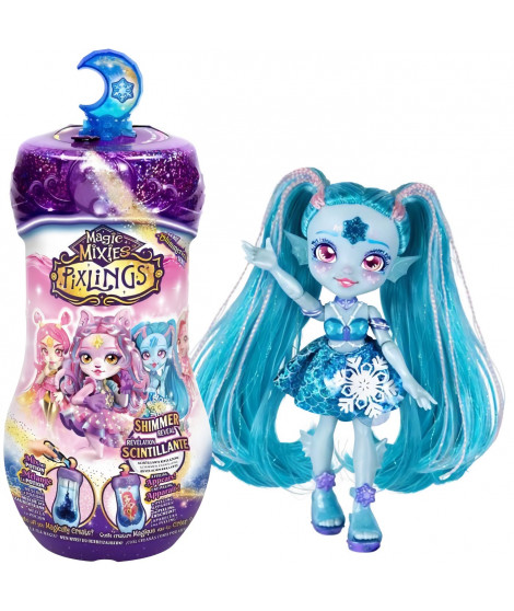 Poupée Pixling Sirene Saison 2 - MAGIC MIXIES - Poupée magique en flacon, 4 a collectionner, avec ingrédients
