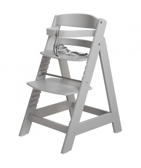 Chaise Haute Évolutive Sit Up III en Bois - ROBA - Réglable en Hauteur - Taupe