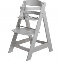 Chaise Haute Évolutive Sit Up III en Bois - ROBA - Réglable en Hauteur - Taupe