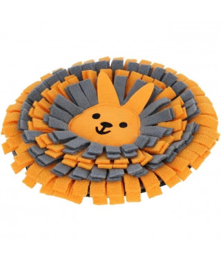 Tapis a renifler pour lapins - KERBL - Ø25 cm - Prise ludique - Antidérapant