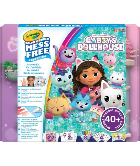 Coloriage - CRAYOLA - Color Wonder Activity Kit Gabby's Dollhouse - Coffret d'activités colorées! Des 3 ans