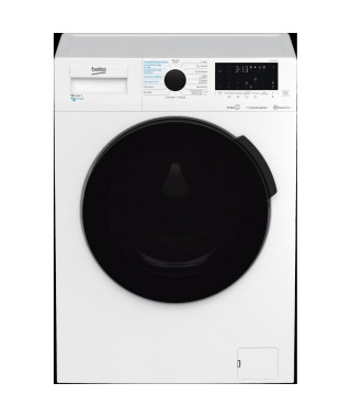 Lave-linge séchant BEKO HTE7614YBST - 7 / 4 kg - Induction - L60cm - 1200 trs/min - Blanc