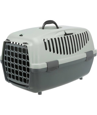TRIXIE Box de transport Capri 2 - XS-S - 37 x 34 x 55 cm - Anthracite, gris et vert - Pour chien