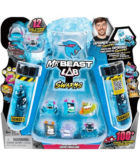 12 Figurine Swarms - MR Beast LAB - Réalise une expérience pour créér tes swarms