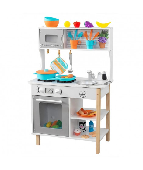 KidKraft - Cuisine en bois pour enfant All Time Play, four, micro-ondes et accessoires inclus