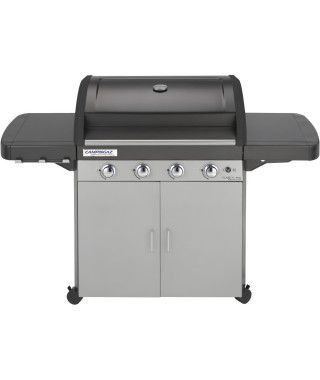 Barbecue a gaz CAMPINGAZ - Class 4 L Plus - Grille + plancha en fonte émaillée - 4 brûleurs - 78 x 45 cm - Noir