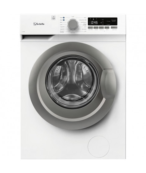 Lave-linge hublot VEDETTE LLV395W - 9 kg - Induction - L60cm - 1400 trs/min - Classe A - Blanc