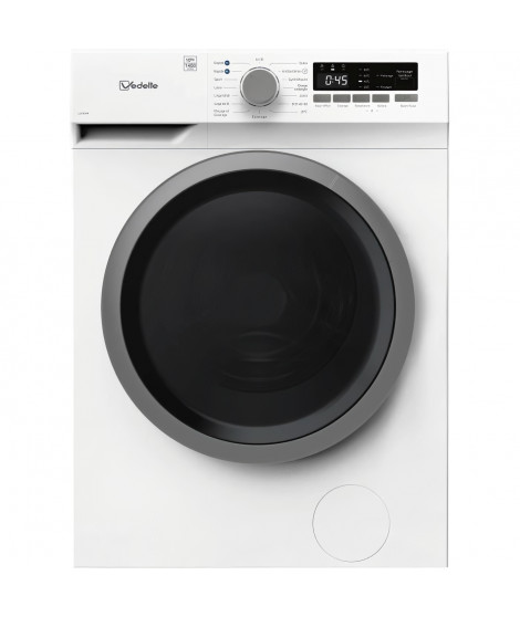 Lave-linge hublot VEDETTE LLV305W - 10 kg - Induction - L60cm - 1500 trs/min - Classe A - Blanc