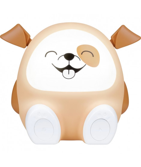 Enceinte lumineuse & veilleuse - BIGBEN - Chien - Bluetooth 5.0, 15W, Veilleuse réglable, Minuterie, Batterie USB-C