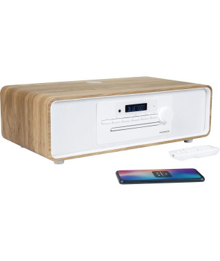 Micro-chaîne Bluetooth - THOMSON - Blanche et Noire - Radio FM/CD/MP3/USB, 60W, Égaliseur