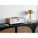 Micro-chaîne Bluetooth - THOMSON - Blanche et Noire - Radio FM/CD/MP3/USB, 60W, Égaliseur
