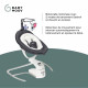 Babymoov Balancelle bébé électrique Swoon Motion, Assise a 360°, Zinc